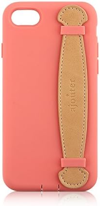 simplism Ajouter Collection iPhone 7 Plus Silicone Case [Handie] Shock Absorbing Anti bacterial Anti dust Smooth Surface Coating w/ Hand Band, 5.5” Screen iPhone7+ / Coral Pink