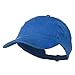 Ladies Washed Cotton Ponytail Cap - Royal OSFM