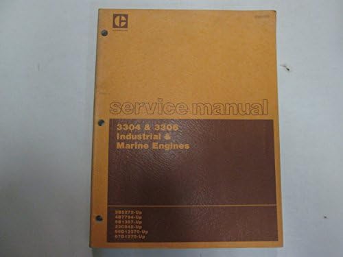 Caterpillar 3304 & 3306 Industrial & Marine Engines Service Repair Manual STAINS