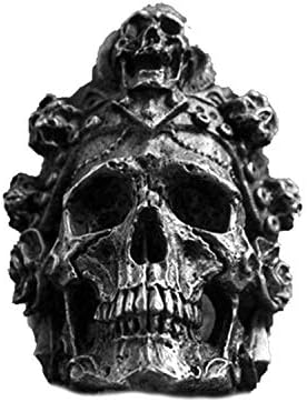 Vintage Death Skull Ring 316L Stainless Steel Jewelry Titanium Steel Men Ring Punk Biker Rings,10