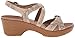 Dansko Women's Julie Taupe Snake Wedge Sandal
