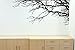Large Wall Decal Sticker - Semi-Gloss Black Tree Branches, 44in X 100in, Right to Left. Removable, No Paint Needed, Branch Wall Stencil The Easy Way