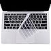 MOSISO Premium Ultra Thin TPU Keyboard Cover Compatible with MacBook Air 13 inch 2019 2018 Release A1932 Retina Display with Touch ID, Soft Protective Transparent Skin Protector, Clear