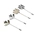 COSMOS Pack of 4 Men Metal Brooch Pin Maple Leaf Lapel Stick Pin Badge for Suit Dress