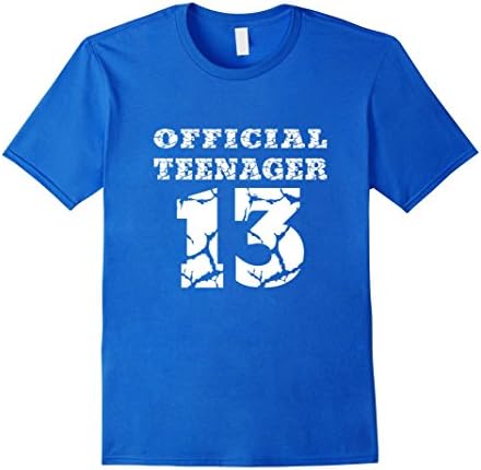 Men's Official Teenager T Shirt - Funny 13th Birthday Girls Boys XL Royal Blue