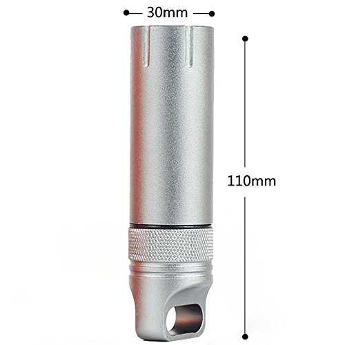 Eclimb 3pcs Portable Waterproof Aluminum Pill Box Bottle Storage Drug Holder Container Keychain for Outdoor Camping Travel