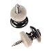 2pcs Mushrooms Head Guitar Strap Buttons Strap Locks Black Guitar Parts