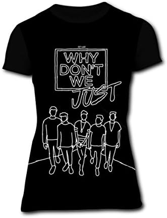 Women's Don't We_Why Printing Short Sleeve T Shirt Tee For Women (Black) S