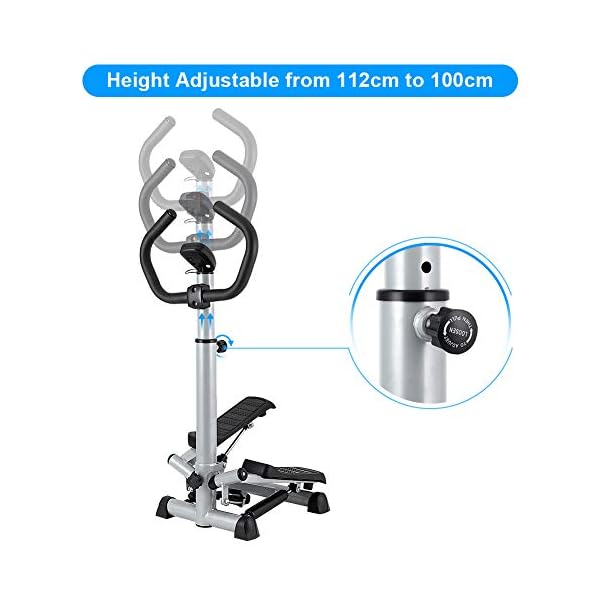 Greensen-Twist-Stepper-with-Handle-Folding-Trainer-Stair-Climber-Adjustable-Machine-Exercise-Stair-Climbing-Machine-with-LCD-monitor-for-Fitness-Aerobic-Exercise-Home-Office-Gym-Use-Black-and-Gray GREENSEN Twist Stepper with Handle Folding Trainer Stair Climber Adjustable Machine Exercise Stair Climbing Machine with…