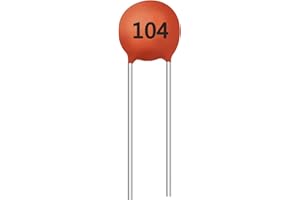 Cermant 100pcs 100nf Ceramic Disc Capacitor,0.1uf DIP Electronic Components,104,Ceramic Chip Capacitor (100nf 0.1uf)