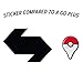 ColorBoxCrate Pokemon Go Trade Stickers, 6 Pack, Includes 5 Trade Decals plus 1 Hatching Oh Egg Decal (Red Team Valor Trade Stickers)