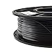 Black PETG 3D Printer Filament,1.75 mm Dimensional Accuracy +/- 0.02 mm,2.2LBS(1KG) Spool,3D Printing Filament PETG Black