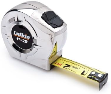 Measuring Tape, 25 Ft, Chrome