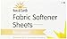 Natural Fabric Softener Sheets - Unscented - Non-Toxic, Hypoallergenic, Plant-Based, Compostable - 80 Count