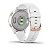Garmin vivoactive 4S (Rose Gold/White Band) Fitness Smartwatch Power Bundle | 2019 Model | with HD Screen Protectors (x4) & PlayBetter Portable Charger | Spotify, Music, Garmin Pay, Menstrual Tracking