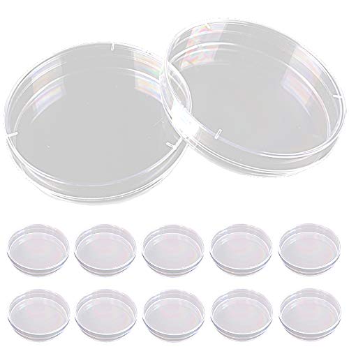Tky 高品質 シャーレ ペトリ皿 培養皿 細胞 微生物 培養 実験 検査 研究 容器 皿 プラスチック 12個 セット