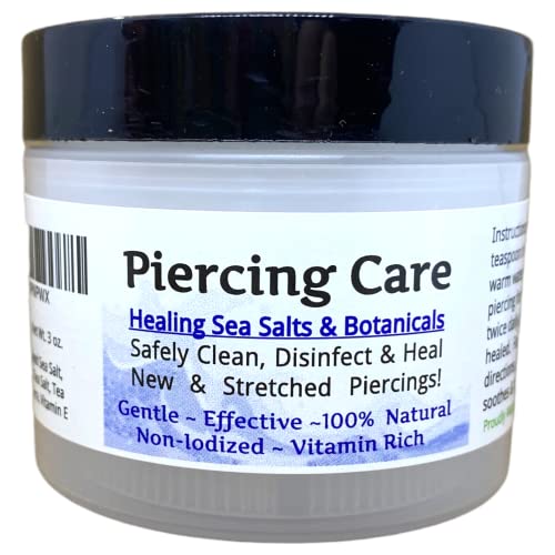 Urban ReLeaf PIERCING CARE ! Healing Sea Salts & Botanical AFTERCARE