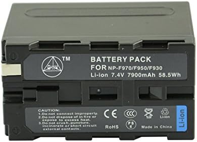 QIAOJINLIN Backup Battery for Sony NP-F970 CCD-SC55 CCD-SC65 CCD-TR67 CCD-TR76 CCD-TR87 CCD-TR516 CCD-TR555 CCD-TR716 CCD-TR818 CCD-TR910 CCD-TR917 CCD-TR940 Digital Camera PT-176S LED Camera Light