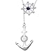 YFN Anchor and Wheel Necklace Sterling Silver Nautical Anchor Necklace Jewelry 16
