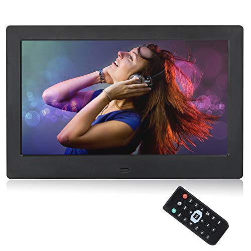 Acecharming Digital Photo Frame 10 Inch Metal Frame Electronic Picture Frame High Definition(720P) Video/Audio Player LCD Display 1024x600 USB/SD/MS/MMC Slot Support with Wireless Remote Control - Thumbnail 7
