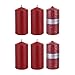 Mega Candles 6 pcs Unscented Red Round Pillar Candle, Pressed Premium Wax Candles 3 Inch x 6 Inch, Home D&eacute;cor, Wedding Receptions, Baby Showers, Birthdays, Celebrations, Party Favors & More primary