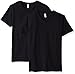 Fruit of the Loom Men's V-Neck T-Shirt (4 Pack), Black, Large