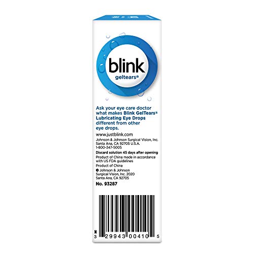 blink Gel Tears Lubricating Eye Drops 10 mL (Pack of 3) Pricepulse