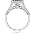 925 Sterling Silver Green Simulated Emerald Women's Ring (2.78 Ct Emerald Cut (Available 5,6,7,8,9)