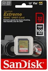 SanDisk Extreme 32GB SDHC U3 V30 Class 10 Memory Card Twin Pack 90MB/s view 2