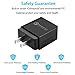 USB Wall Charger,18W UL Certified Fast Charger Plug,Adaptive Charger Adapter Compatible Samsung Galaxy S9+/S9 S8+/S8 Note 8,LG,Nexus,Pixel,and Other USB Devices, 2 Pack-Black