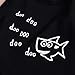 Baby Boy Girl Clothes Shark and Doo Doo Print Summer Cotton Sleeveless Outfits Set Tops and Short Pants (18-24 Months, A1-Black)