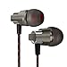Kingyou Earbuds Wired Metal in-Ear Headphones, Noise-Isolating Heavy Bass Earphones with Microphones Compatible with iPhone, iPad, iPod, Samsung Android Smartphone MP3 MP4 Players (Grey)