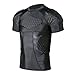 TUOY Men's Boys Padded Compression Shirt Rib Protector for Football Paintball
