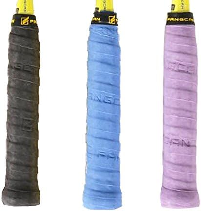 KLOUD City 3 pcs (Black, Blue, Purple) PU Soft, Absorb Moisture and Anti-Slip overgrip for Tennis and Badminton Racket Bike barp Fish Pole