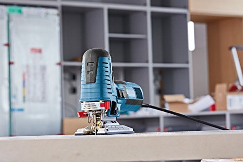 Bosch Professional Stichsäge GST 160 CE (inkl. 3x Sägeblätter für Holz, Absaugadapter, Abdeckhaube, 1/1 L-BOXX-Einlage… – Bild 5