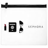 Sephora Beauty On The Fly Clear Travel Bag Cosmetic Tote 8.25 X 7.5 Inches Size