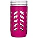 JarJackets Silicone Mason Jar Protector Sleeve - Fits Ball, Kerr 24oz (1.5 pint) Wide-Mouth Jars | Package of 1 (Sangria)