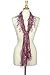 AN Lightweight Scarf Fashion Leafy Lace Scarf Womens With Tassels Plum