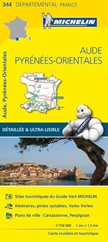 Download Carte Aude, Pyrénées-Orientales Michelin PDF