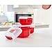 Sistema 1153 Microwave Heat & Eat, Red