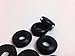 10 Black Silicone Grommet 5/16