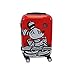 Concept One Ful Disney Striped Mickey Mouse Hard Sided Luggage, Red 21 inch