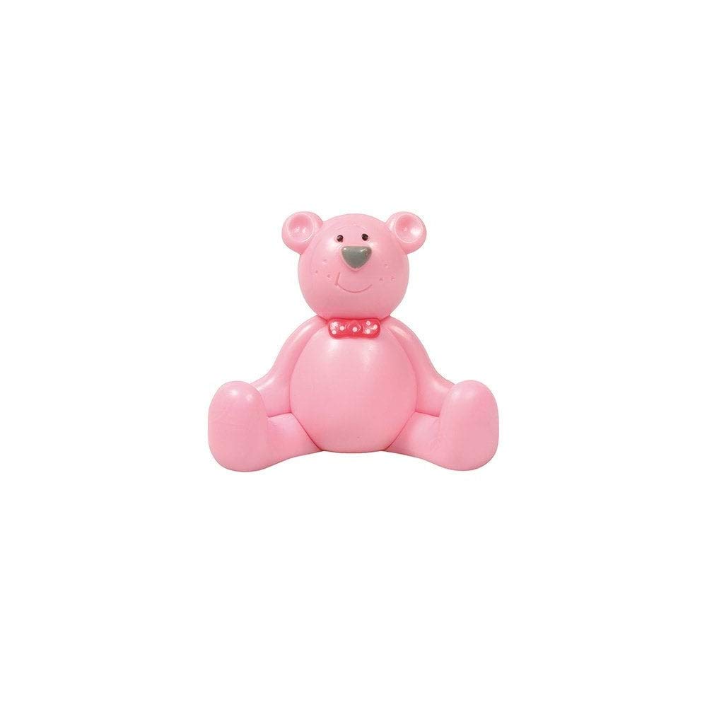 Cake Star Plastic Topper Pink Teddy