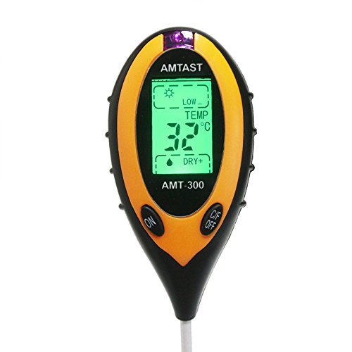 4 in 1 soil moisture monitor, soil ph value, soil temperature and…