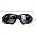 binboll UV Protective Outdoor Glasses Military Sunglasses Outdoor Tactical Goggles (Black)
