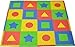 Tadpoles 16 Tiles First Shapes Foam Playmat | Interlocking Tiles with 16 Border Pieces | Soft EVA Foam | Safe & Durable | Total Floor Coverage of 50” x 50” | Kids Aged 3 & Up | Multi-Primary