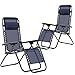FDW New Zero Gravity Chairs Case of 2 Lounge Patio Chairs Outdoor Yard Beach,Sunbathing,Foldable,Alloy Steel
