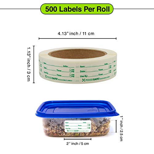 Food Labels Dissolvable by Food Safe Leaves No Adhesive Residue