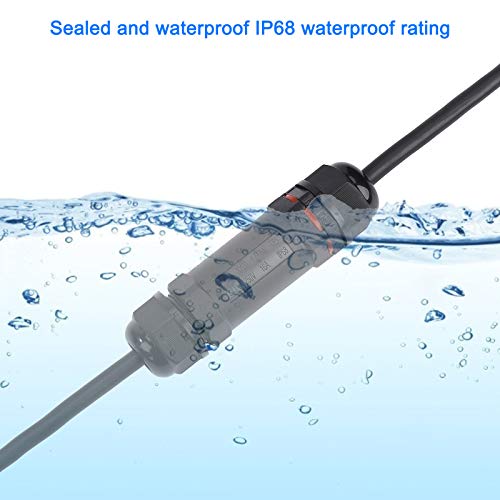Kabelverbinder Wasserdicht IP68 Verbindungsmuffe Verbindungsbox 3-polig Verteilerdose Außen Erdkabel Abzweigdose für Ø6… – Bild 8