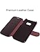 Taken Samsung Galaxy S 7/S7 Leather Wallet Case with Credit Cards Slot and Metal Magnetic, Slim Fit and Heavy Duty, Plastic Flip Case/Cover with Rubber Edge, for Women, Men, Boys, Girls (Coffee)